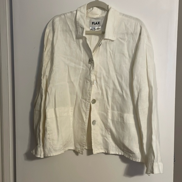 Flax linen lightweight jacket. size Medium Excellent condition. - Picture 1 of 6